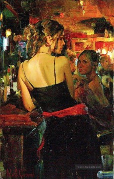 Hübsche Frau MIG 05 Impressionist Ölgemälde